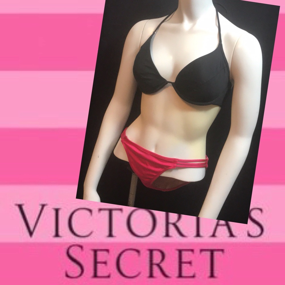 VS 36C Black Bikini Top